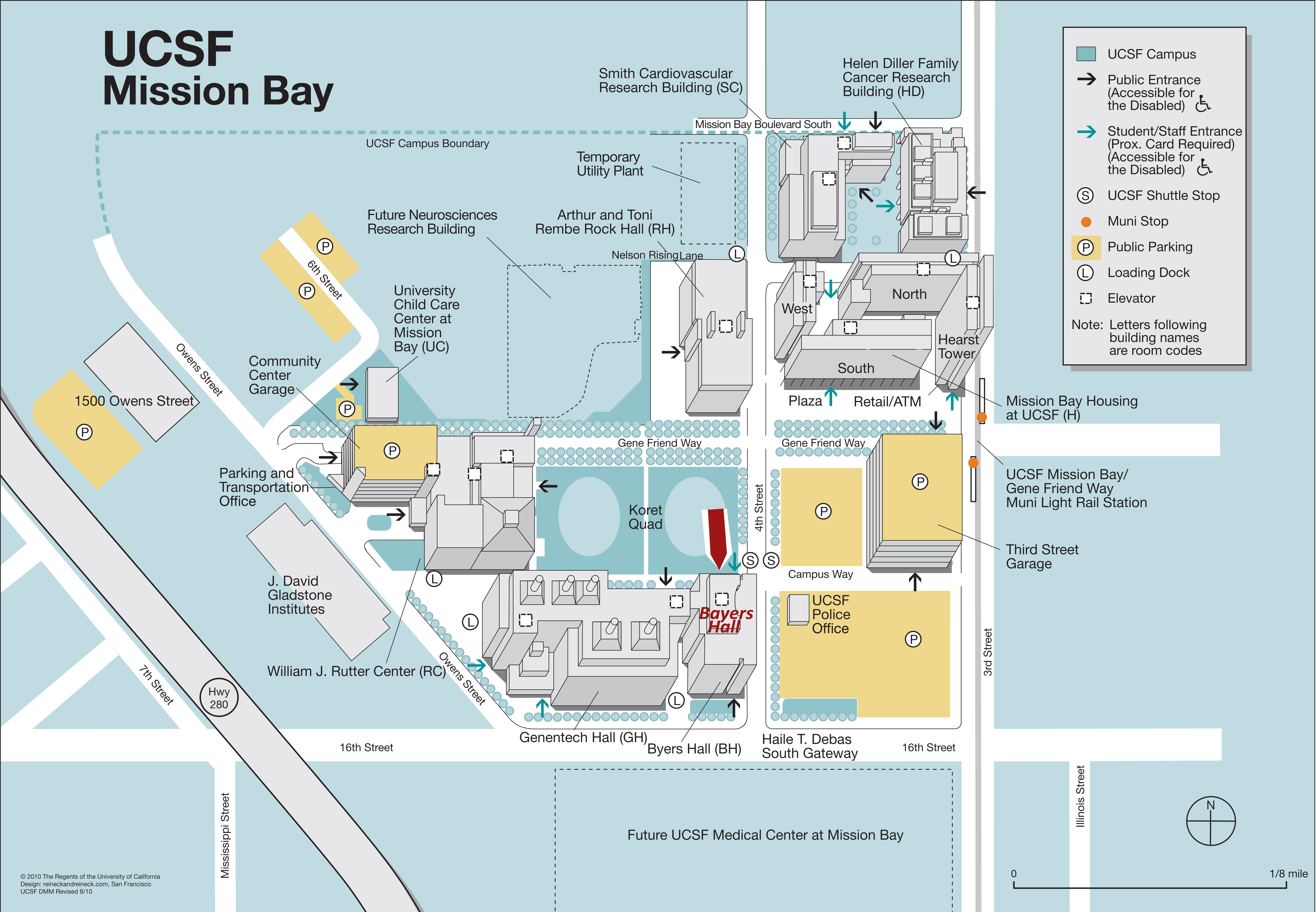 see Campus Map.